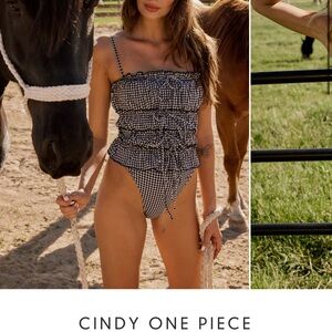 Gingham One Piece Swimsuit
